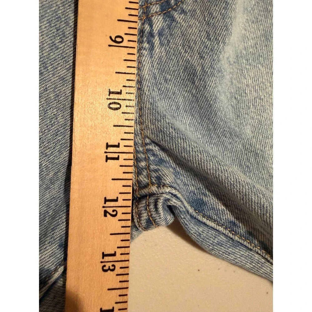 Levis Premium Wedgie Straight Jeans Light Wash Button Fly Denim Size 30